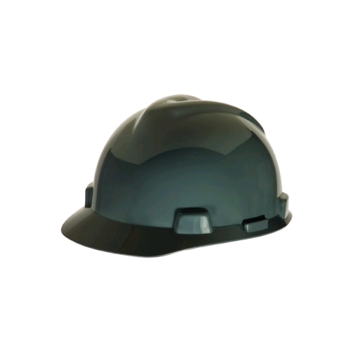 MSA 463948 V-Gard Helmet w/ Staz-On Suspension, Pin-Lock, Gray