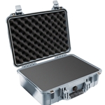 Pelican™ 1500 Case with Foam (Silver)