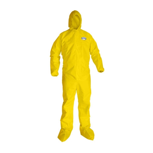 KleenGuard A70 Coveralls, Zipper Front, Storm Flap, Elastic Wrists, Ankles, Hood & Boots