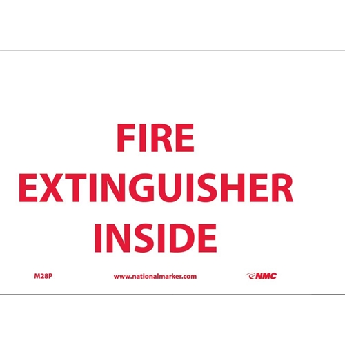 Fire Extinguisher Inside Sign (M28P)