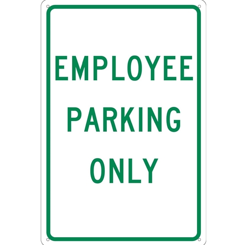 Employee Parking Only Sign (TM52G)